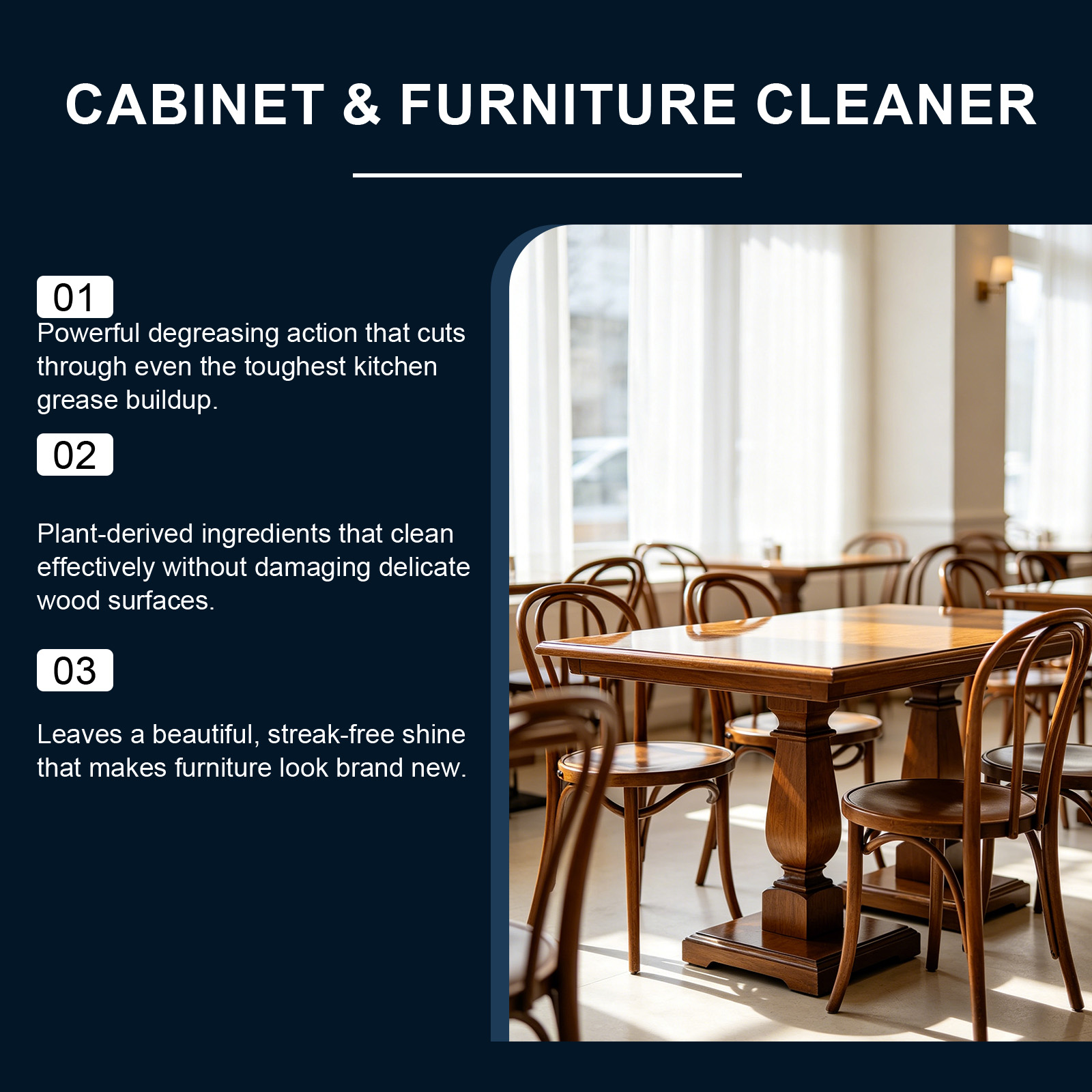 Kitchen Cabinet Cleaner, Plant Based Cleaning Solution, Safe on Paint & Wood, Safe for Daily Use, Approved by Cabinet Finish Specialists,, 32 fl oz