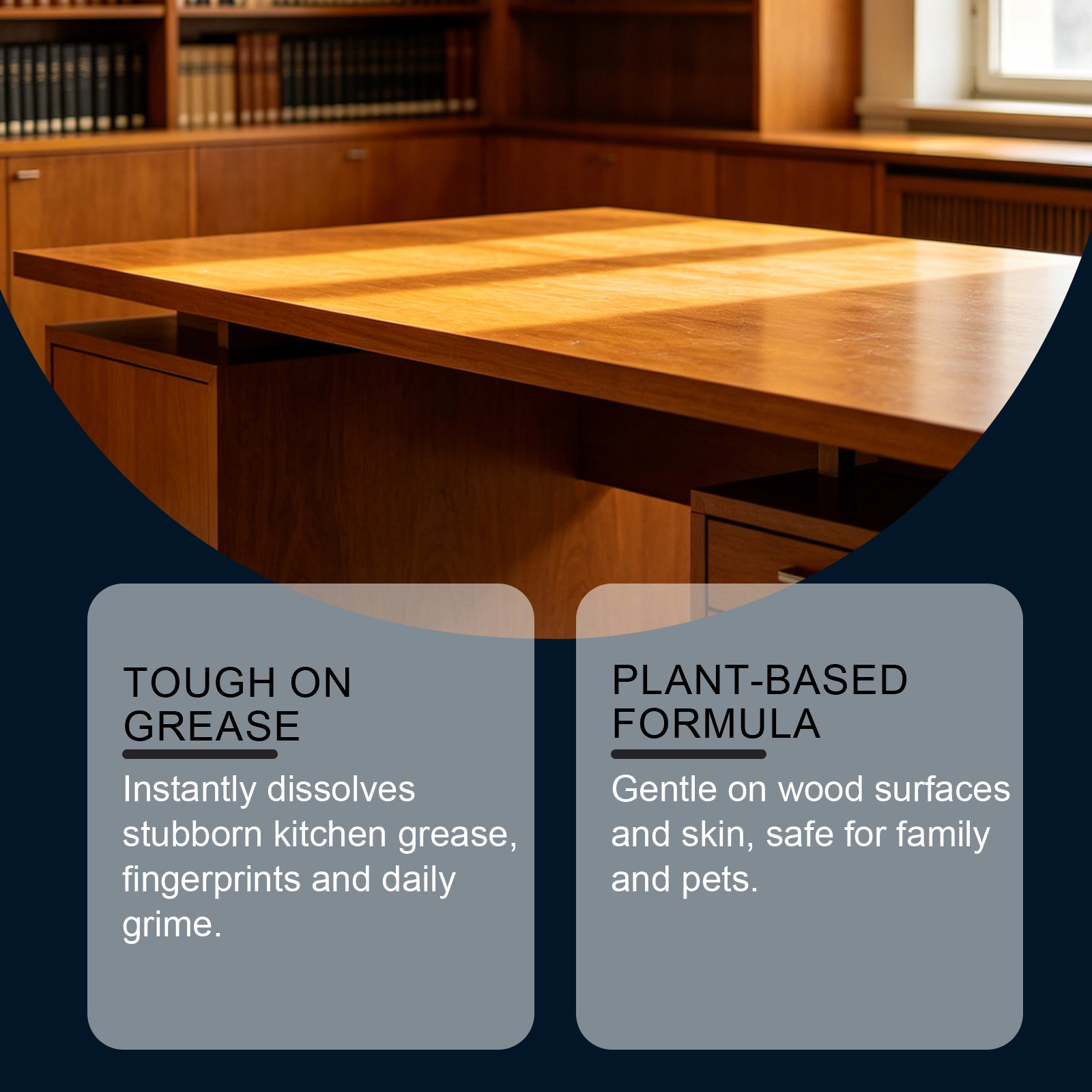 Kitchen Cabinet Cleaner, Plant Based Cleaning Solution, Safe on Paint & Wood, Safe for Daily Use, Approved by Cabinet Finish Specialists,, 32 fl oz