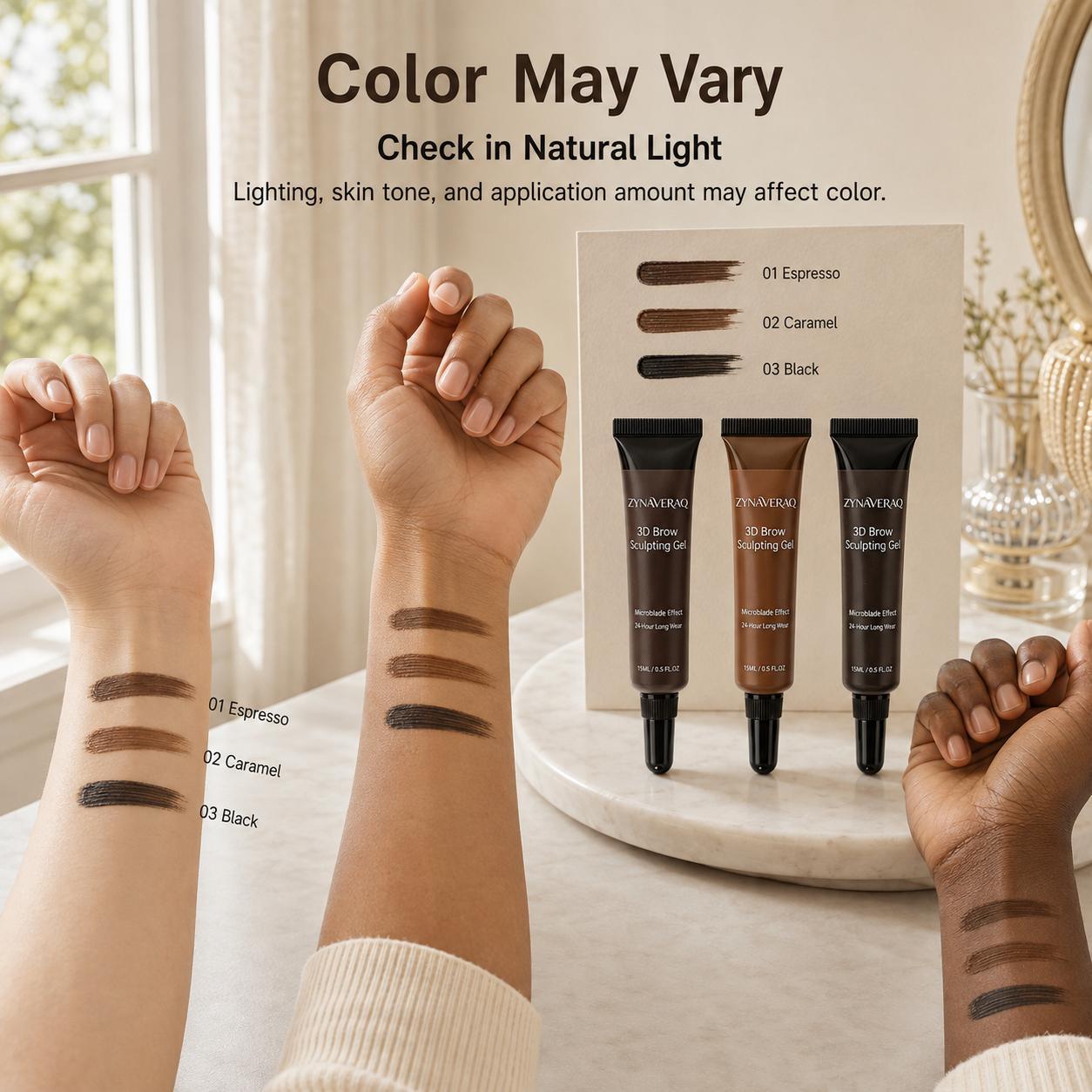 3D Eyebrow Tint Gel Kit Waterproof Smudge-Proof Wear Long Last Smudge Proof Eye Makeup Long-Lasting Natural Non Smudge Look Eyebrow Thickener Liquid Enhancer Brow Stain Daily Cosmetic
