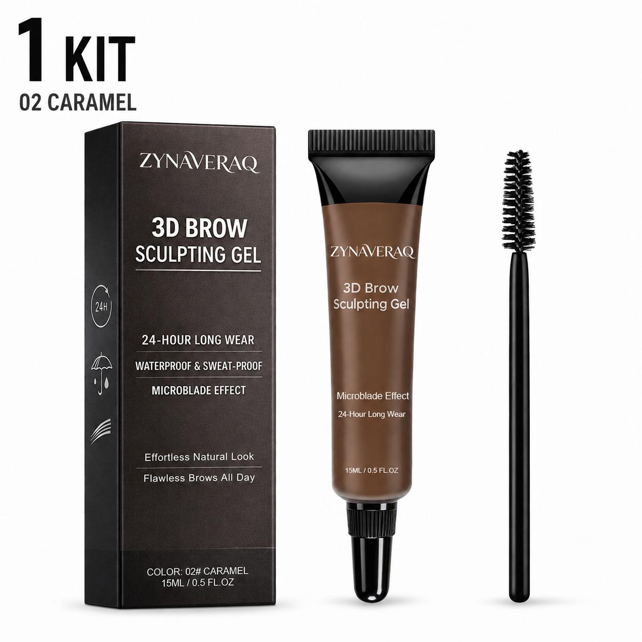 3D Eyebrow Tint Gel Kit Waterproof Smudge-Proof Wear Long Last Smudge Proof Eye Makeup Long-Lasting Natural Non Smudge Look Eyebrow Thickener Liquid Enhancer Brow Stain Daily Cosmetic