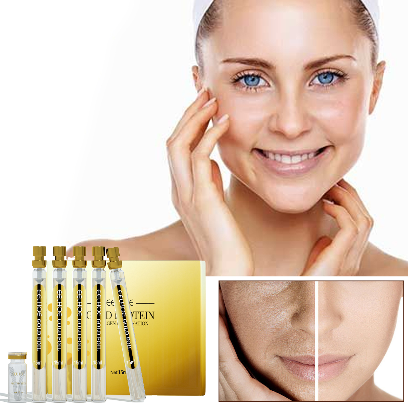 EELHOE protein thread lift set face shaping firming lifting line eye fine lines anti-wrinkle essence