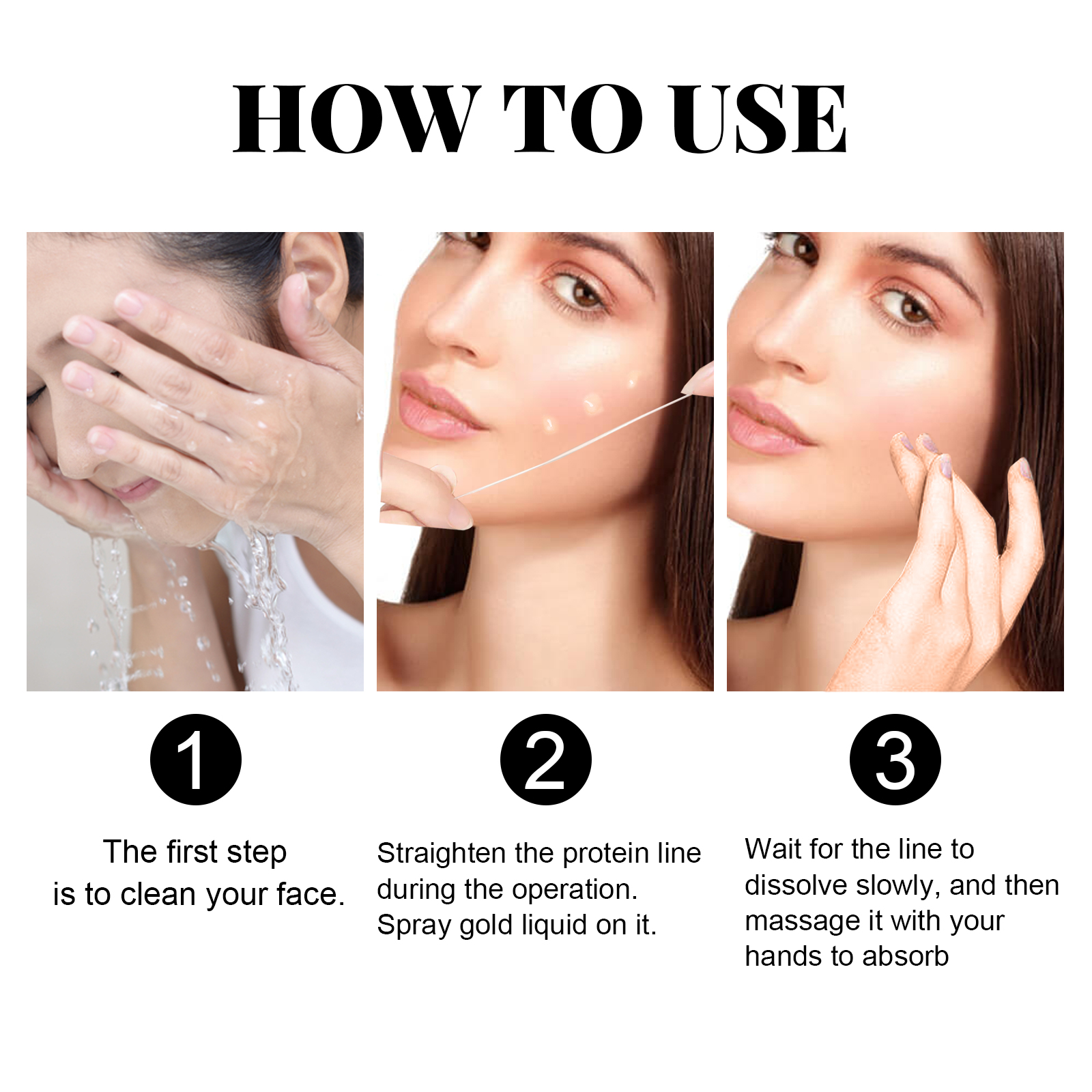 EELHOE protein thread lift set face shaping firming lifting line eye fine lines anti-wrinkle essence