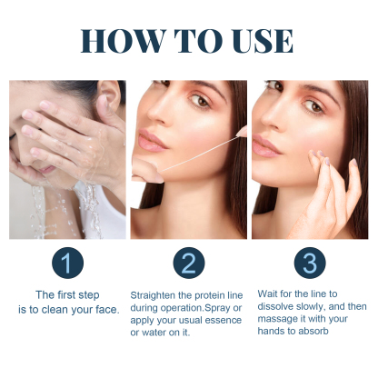 EELHOE protein lifting line skin anti-wrinkle V face lifting sagging facial contour plumping line