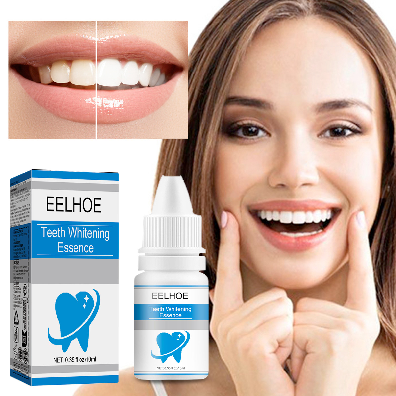 EELHOE Teeth Whitening Serum Improves Yellow Teeth, Cleans Tooth Stains, Tartar, and Plaque Whitening Teeth-CLEJOY