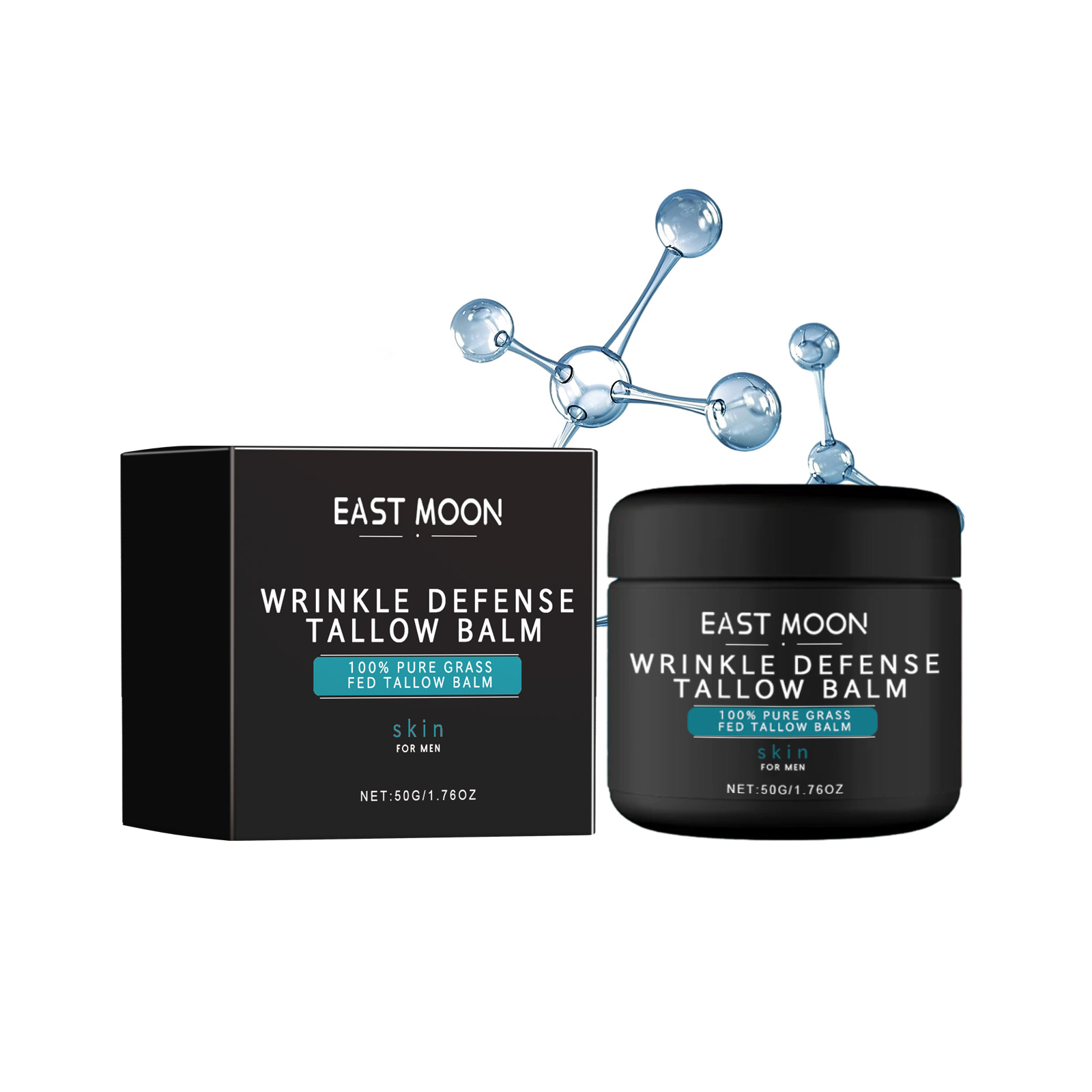 East Moon Men's Anti-Wrinkle Cream reduces fine lines on the face, moisturizes, firms and rejuvenates the skin-CLEJOY