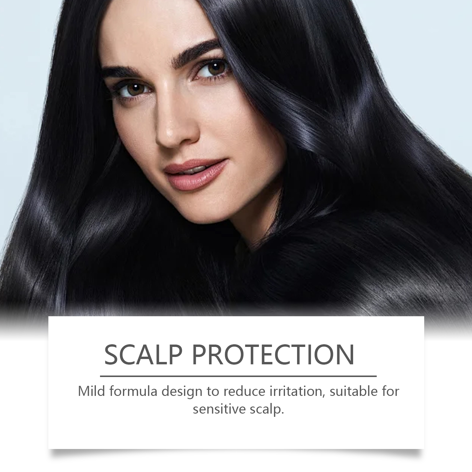 EELHOE White to Black Dye Shampoo (Natural Brown) Polygonum multiflorum essence nourishes, cleanses, repairs, blackens, softens, and leaves hair looking smooth-CLEJOY