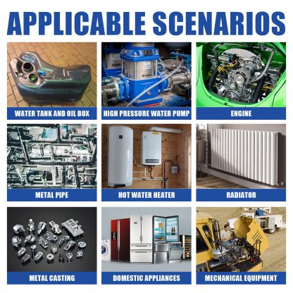 EELHOE metal AB casting glue (100ml) fills cracks, plugs leaks, quickly dries cracks, and resists high temperature welding metal repair agent-CLEJOY