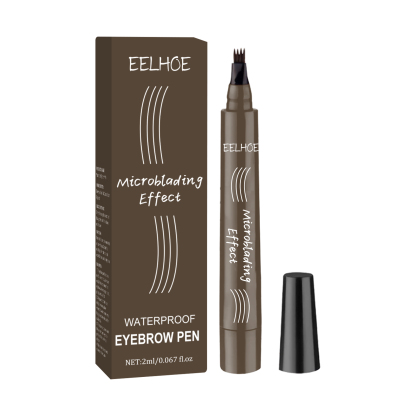 EELHOE four-pronged wild water eyebrow pencil modifies eyebrow shape, waterproof and sweat-proof, fills eyebrows naturally and plumps them in multiple colors-CLEJOY