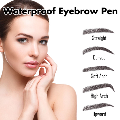 EELHOE four-pronged wild water eyebrow pencil modifies eyebrow shape, waterproof and sweat-proof, fills eyebrows naturally and plumps them in multiple colors-CLEJOY