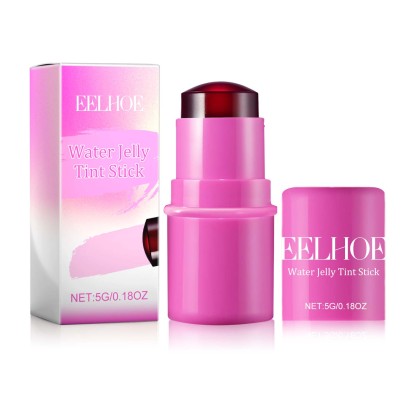 EELHOE Fruit Jelly Blush Lip Gloss Stick Lazy Contouring Even Skin Tone Brightens Color Easy to Apply Lip Gloss Stick-CLEJOY