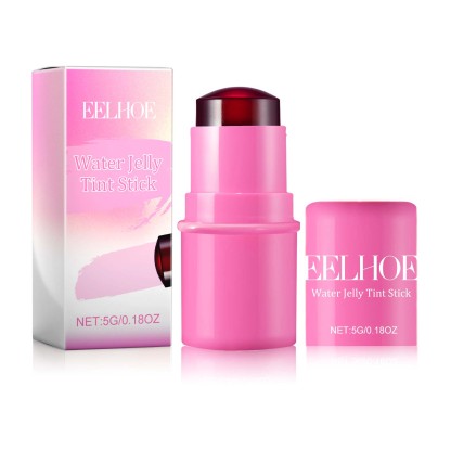 EELHOE Fruit Jelly Blush Lip Gloss Stick Lazy Contouring Even Skin Tone Brightens Color Easy to Apply Lip Gloss Stick-CLEJOY