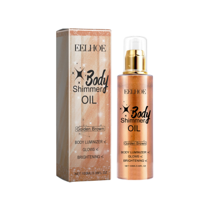 EELHOE body glitter oil contour liquid fine glitter highlight oil contour full body beach sexy luminous oil-CLEJOY