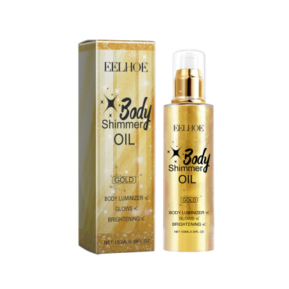 EELHOE body glitter oil contour liquid fine glitter highlight oil contour full body beach sexy luminous oil-CLEJOY