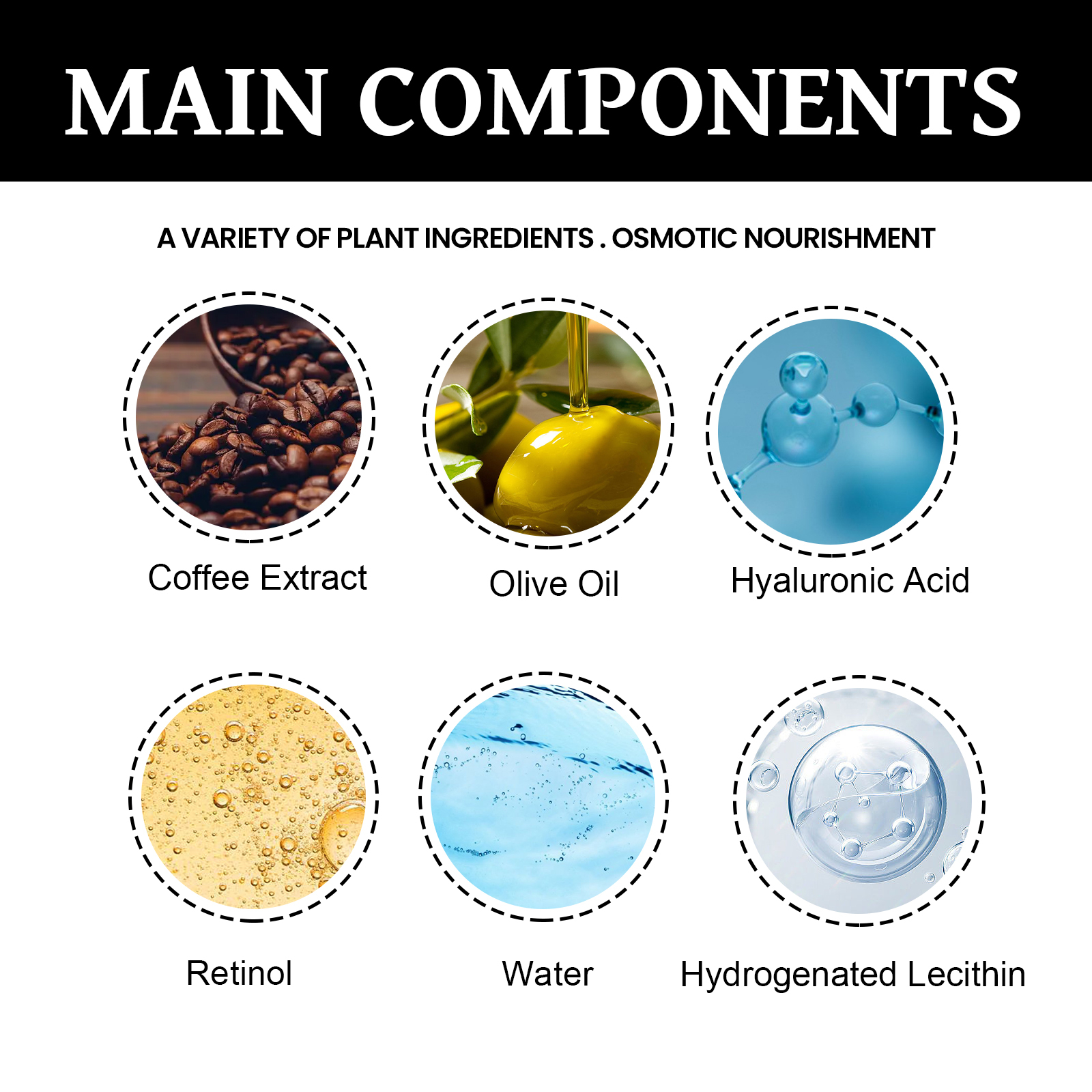 EELHOE Eye Firming Cream Lightens Eye Bags, Dark Circles, Firms, Moisturizes, and Repairs Skin