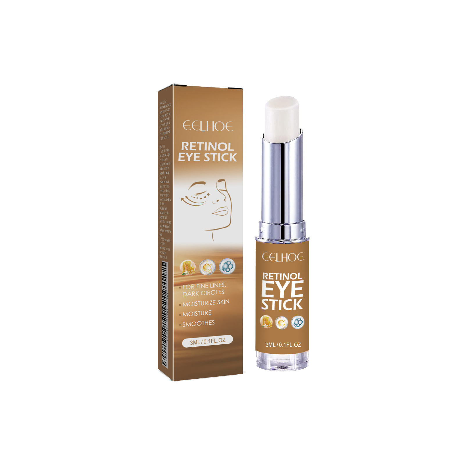 EELHOE Eye Cream Stick: Professional lift and dark fix for a radiant eye finish.