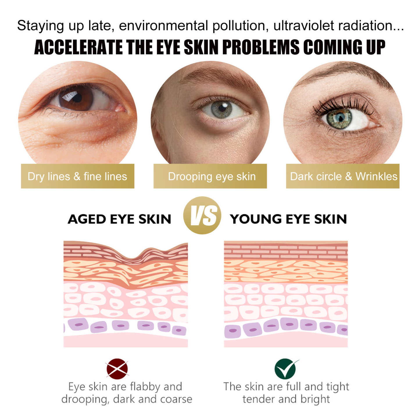 EELHOE Eye Cream Stick: Professional lift and dark fix for a radiant eye finish.