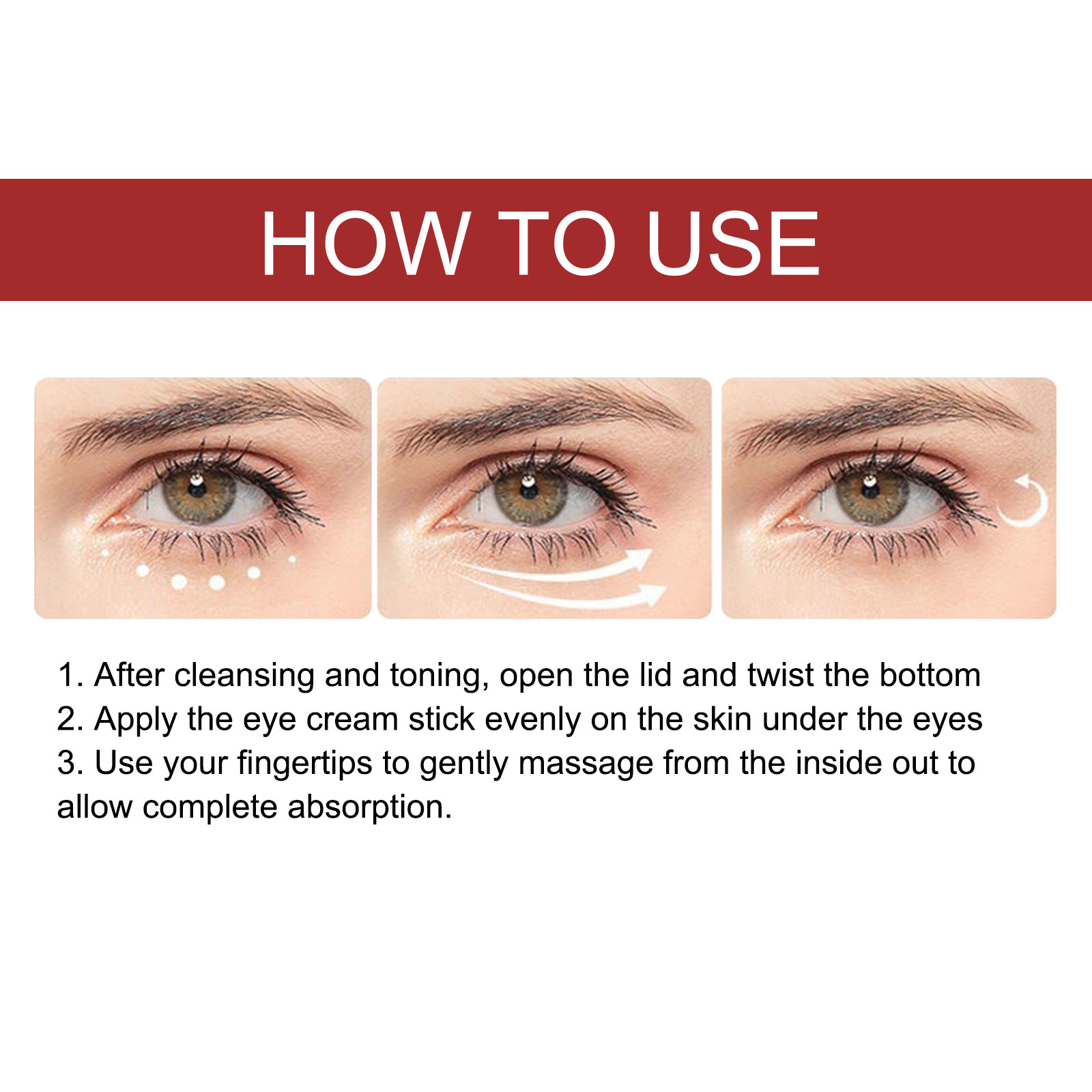 EELHOE Retinol Eye Cream Stick reduces fine lines, eye bags, dark circles, hydrating, and firming the skin around the eyes-CLEJOY