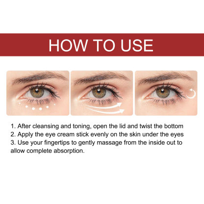 EELHOE Retinol Eye Cream Stick reduces fine lines, eye bags, dark circles, hydrating, and firming the skin around the eyes-CLEJOY