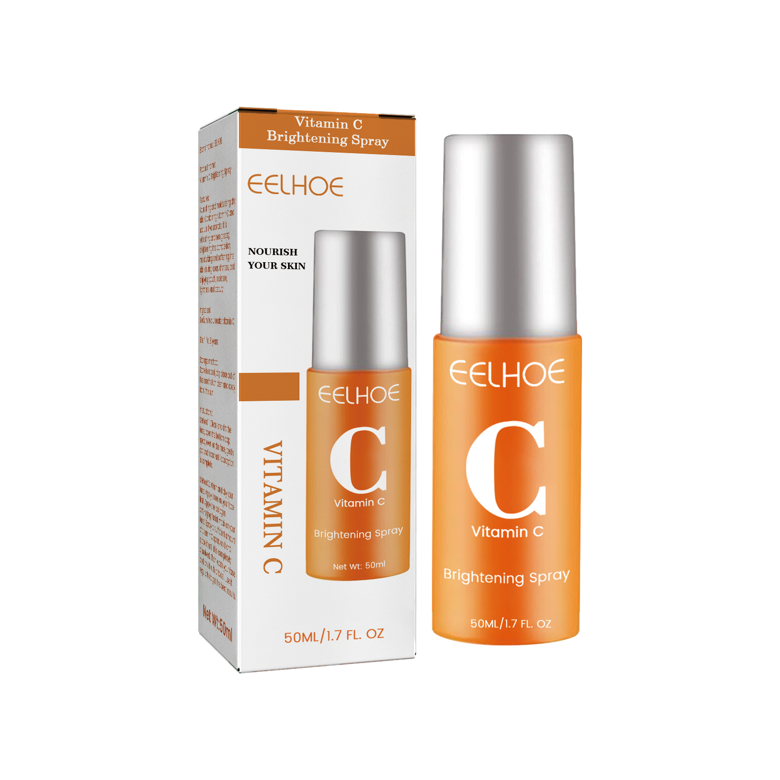 EELHOE Vitamin C Moisturizing Spray Hydrates and Nourishes the Skin, Lightens Acne and Spots, Rejuvenates and Whitens-CLEJOY