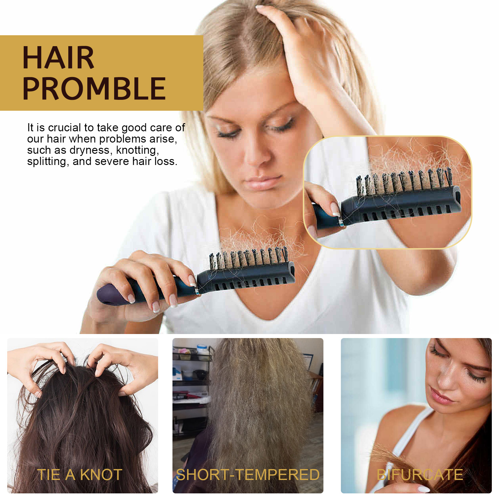 EELHOE Repairing Moisturizing Hair Mask Deeply moisturizes and repairs damaged hair, dry and split ends, and tangled hair mask