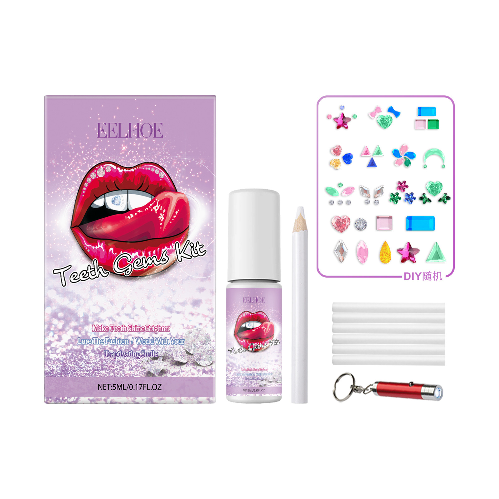 EELHOE dental drill combination set, tooth decoration personality shines and brightens the smile style dental drill combination set-CLEJOY