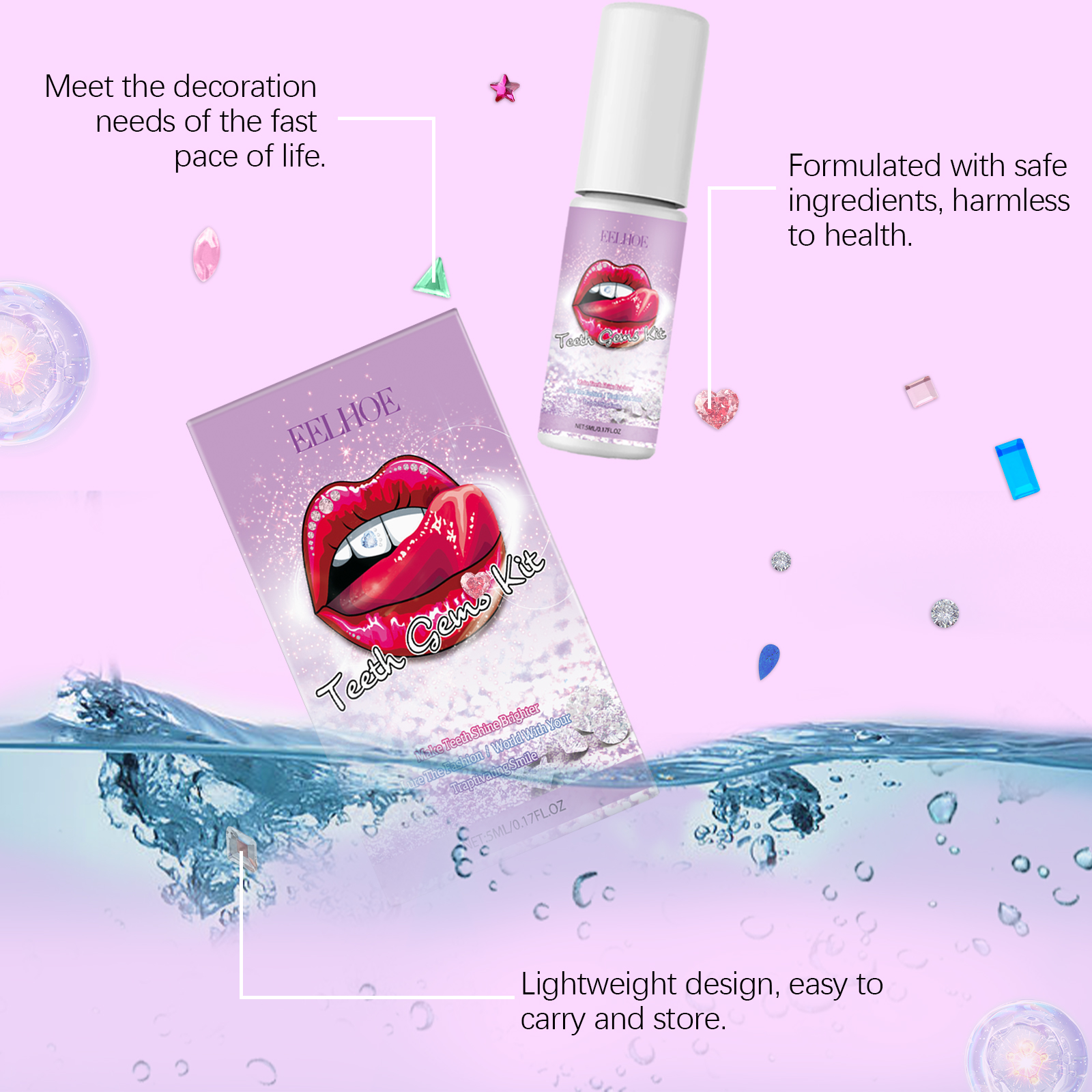 EELHOE dental drill combination set, tooth decoration personality shines and brightens the smile style dental drill combination set-CLEJOY