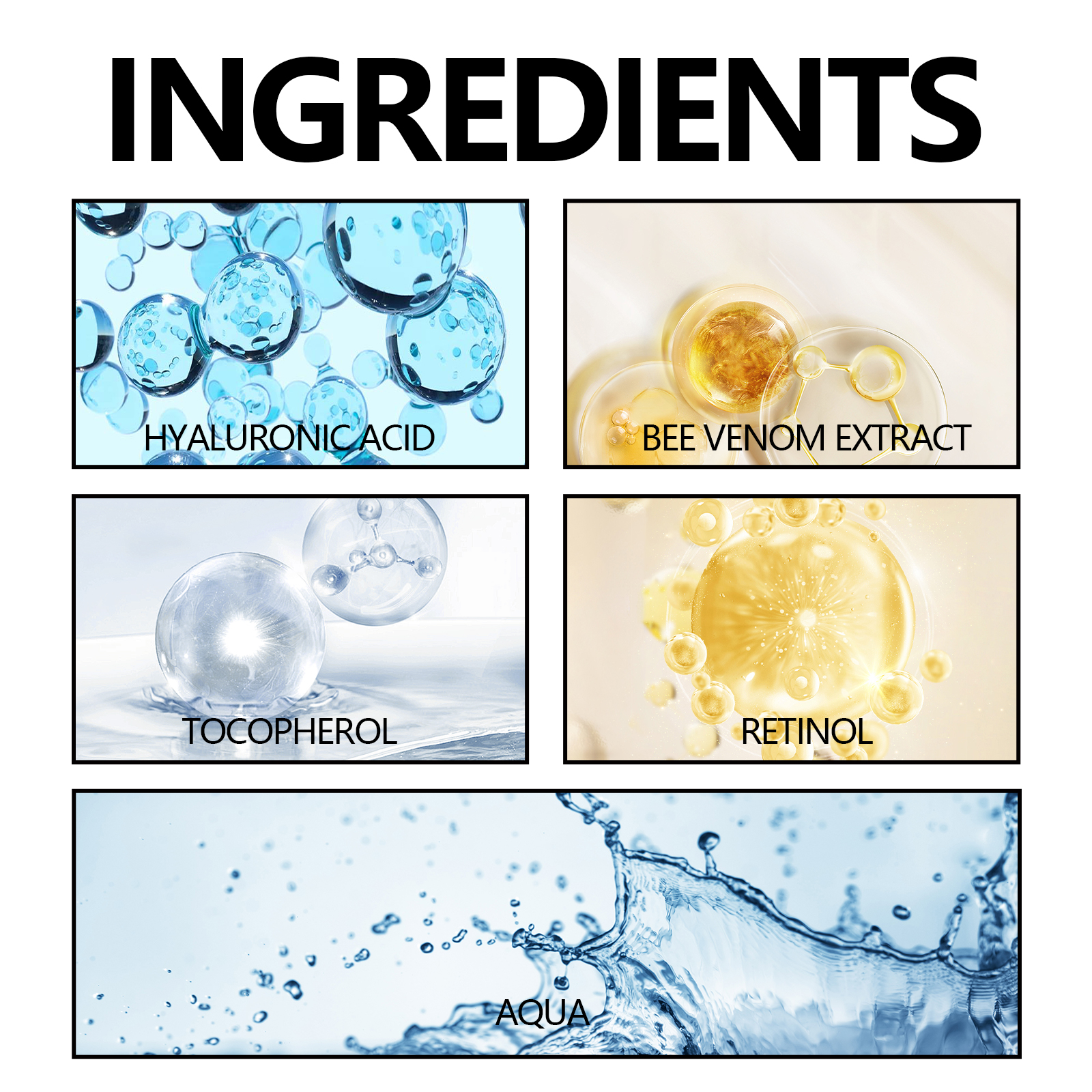 EELHOE Bee Venom Retinol Cream Moisturizing, Softening, Brightening, Dull Skin, Whitening, Skin Tone, Firming Cream-CLEJOY