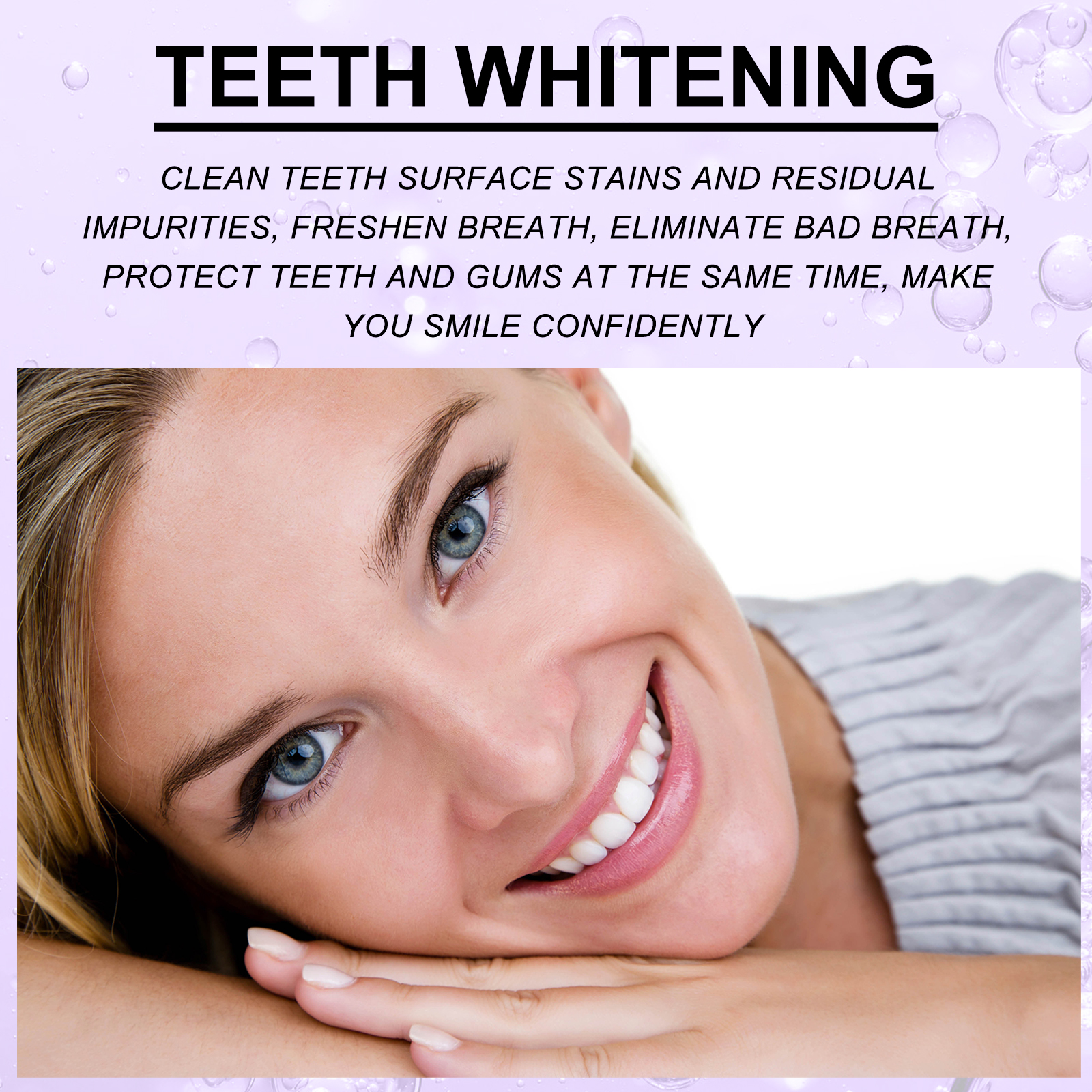 EELHOE purple whitening toothpaste cleans teeth stains and odors, whitens teeth and protects gums