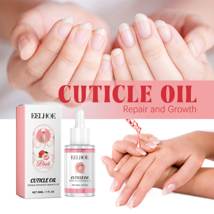 EELHOE peach nail care oil repairs hand and foot nail rotten nail onychomycosis brightening nail thickening care liquid-CLEJOY