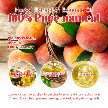 EELHOE peach nail care oil repairs hand and foot nail rotten nail onychomycosis brightening nail thickening care liquid-CLEJOY