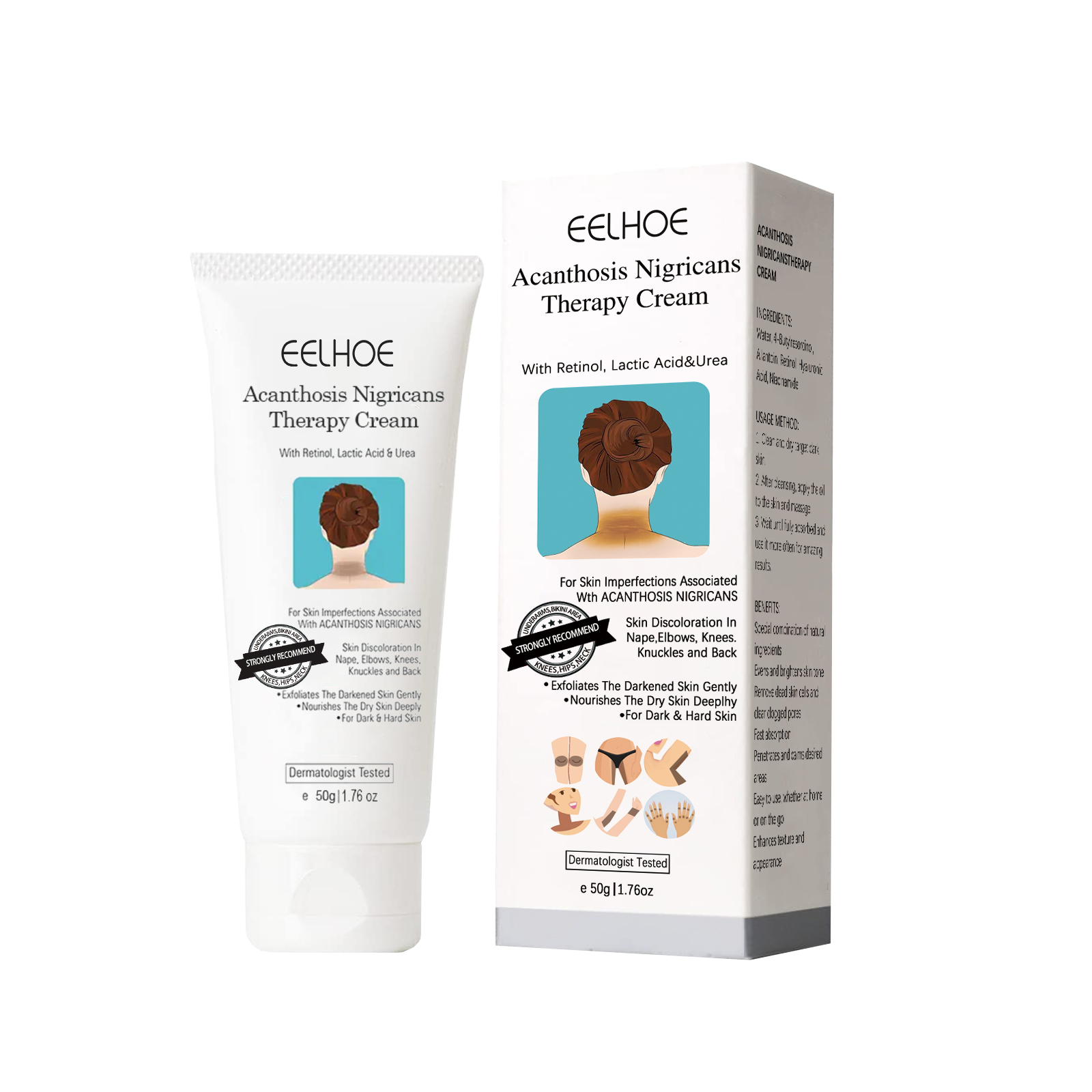 EELHOE Black Acanthosis Repair Cream Repairs underarms, arms, knees, joints, black moisturizing and whitening body care cream-CLEJOY