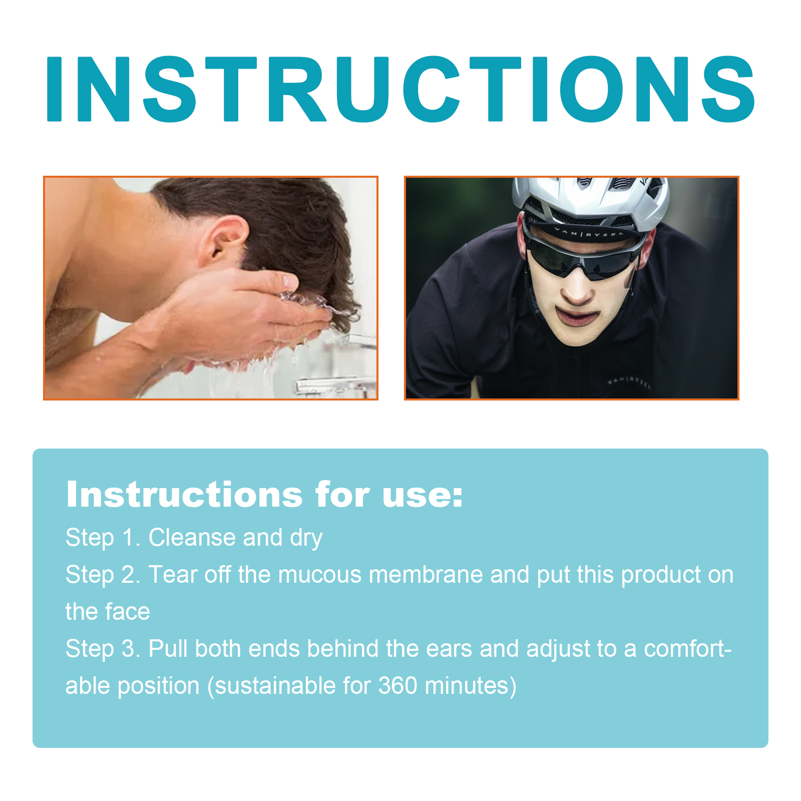 EELHOE protective mask for outdoor use in summer, comfortable and lightweight portable protective mask for facial skin-CLEJOY