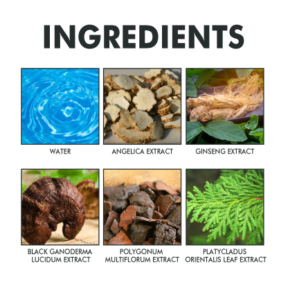 EELHOE black hair spray natural black hair covers white hair soft and shiny moisturizing thick hair care spray-CLEJOY