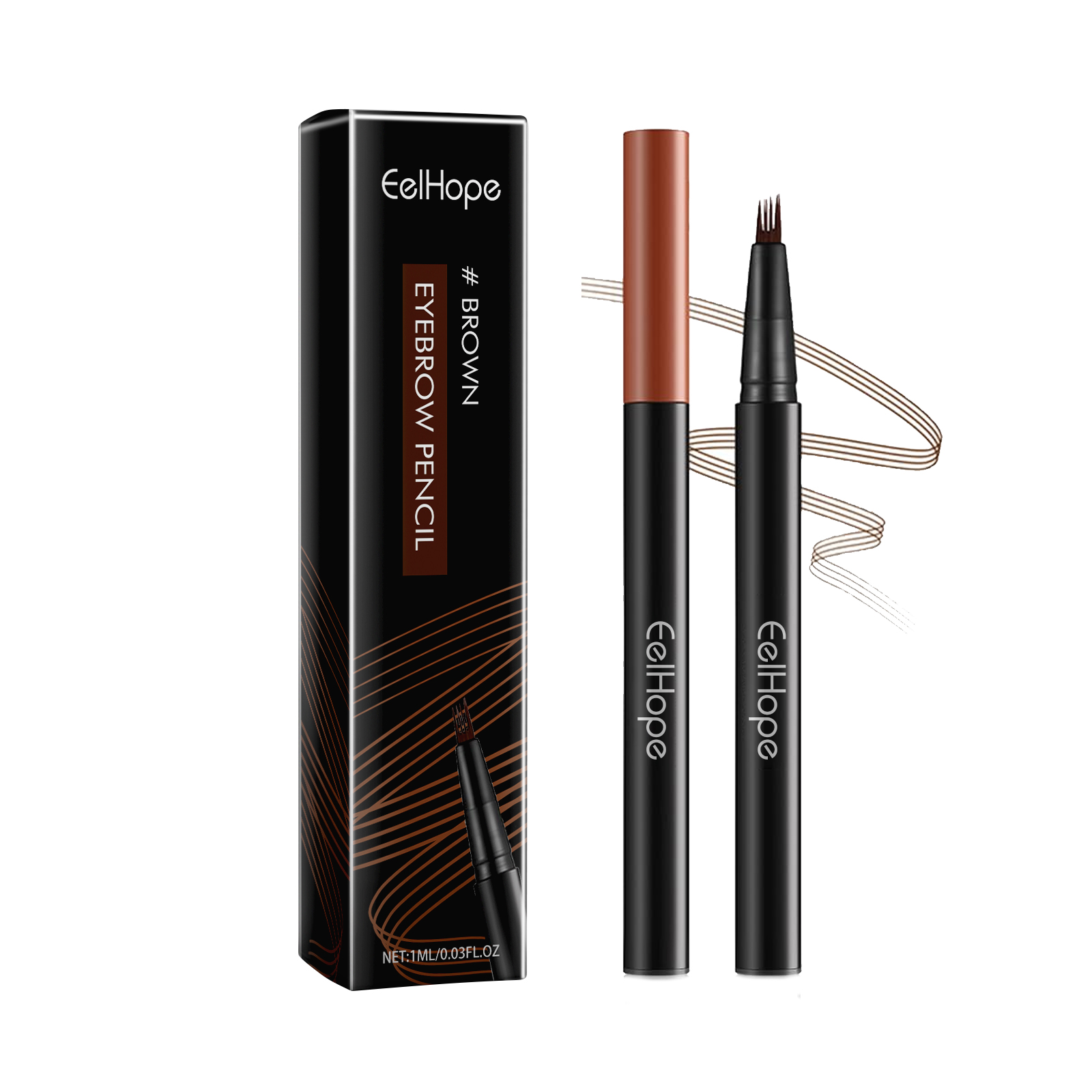 EELHOPE four-claw eyebrow pencil wild eyebrow modification eyebrow shape exquisite easy to use no smudge natural shaping eyebrow pencil-CLEJOY