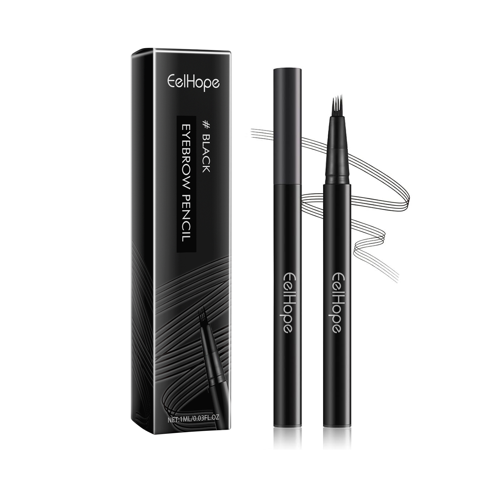 EELHOPE four-claw eyebrow pencil wild eyebrow modification eyebrow shape exquisite easy to use no smudge natural shaping eyebrow pencil-CLEJOY