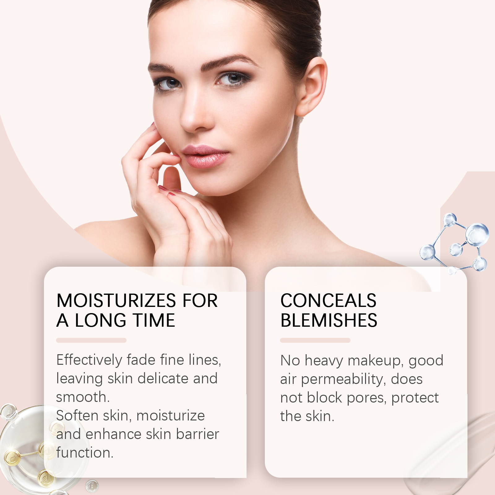 EELHOPE moisturizing concealer foundation natural makeup refreshing moisturizing light skin care moisturizing foundation-CLEJOY