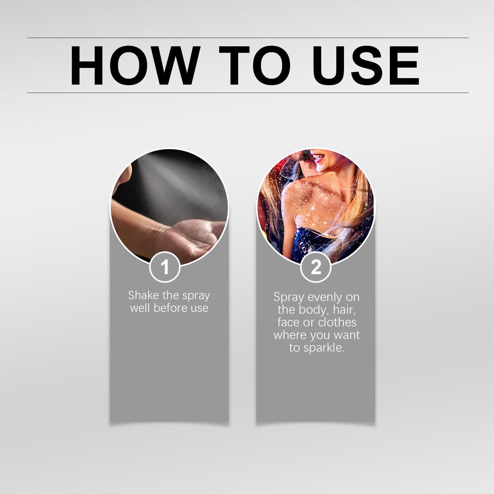 EELHOPE shiny glitter spray hair body high gloss shimmer ball festival carnival glitter spray