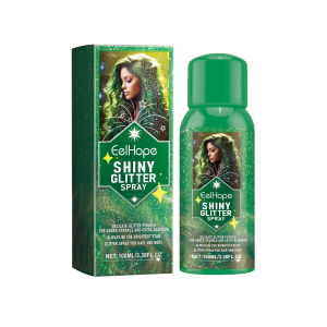 Eelhope Color Brightening Glitter Spray Party Hair and Body Spray Shimmer Highlight Glitter Spray