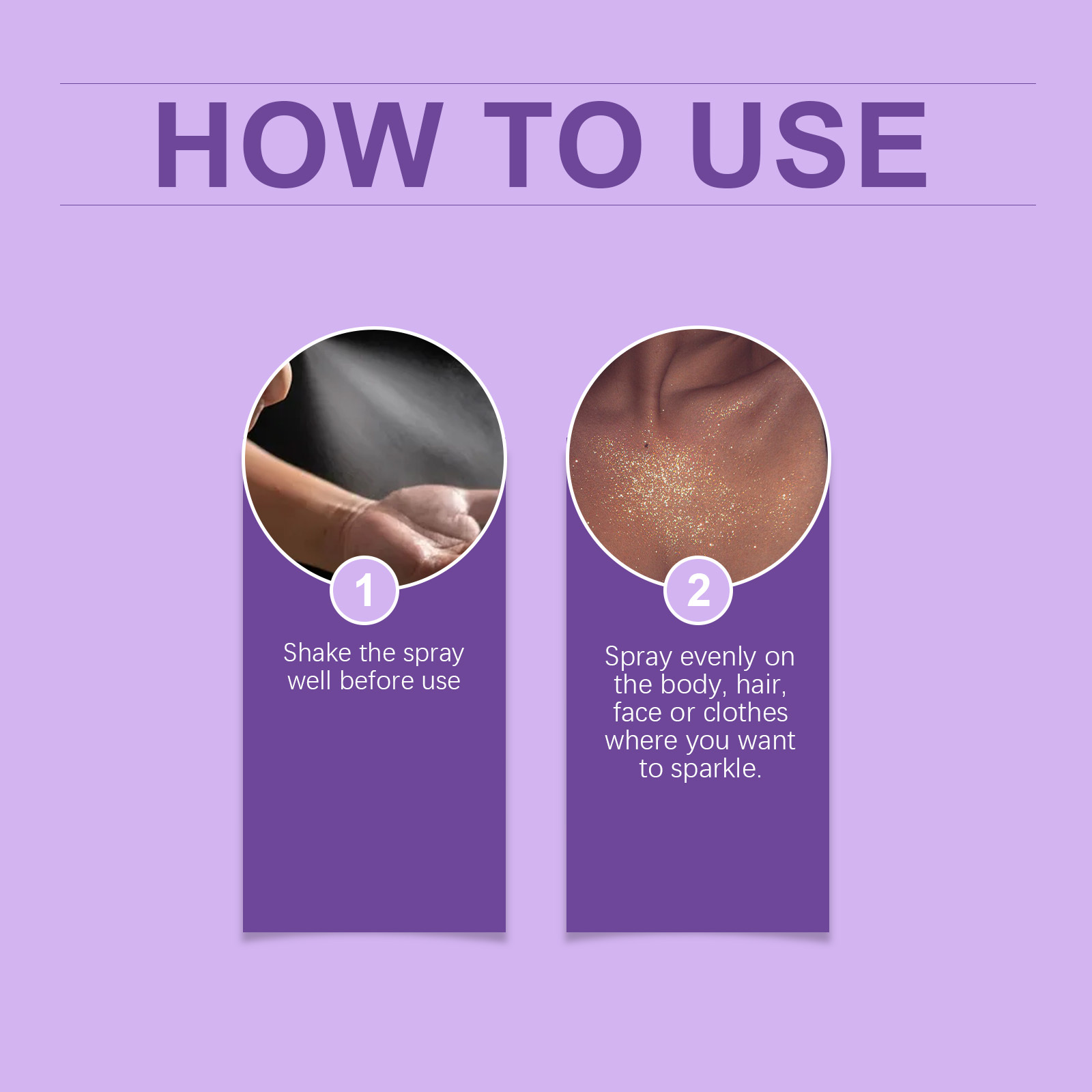 Eelhope dazzling star flash spray nightclub party body clavicle arm skin starry sky flash spray