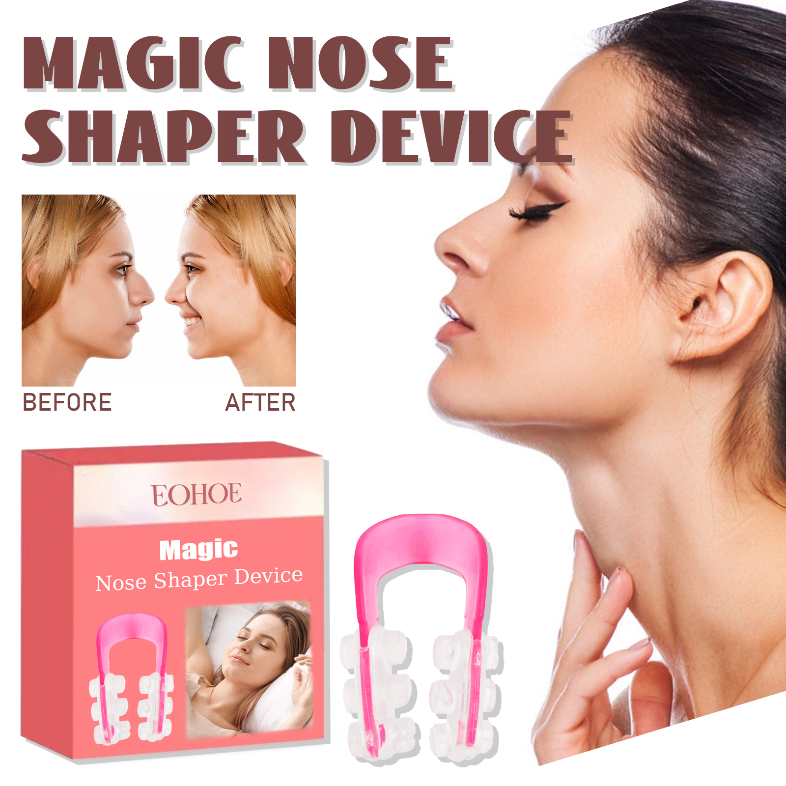 EOHOE nose corrector nose shaping contour nose bridge naturally straightened nose wings beautiful nose shaper-CLEJOY