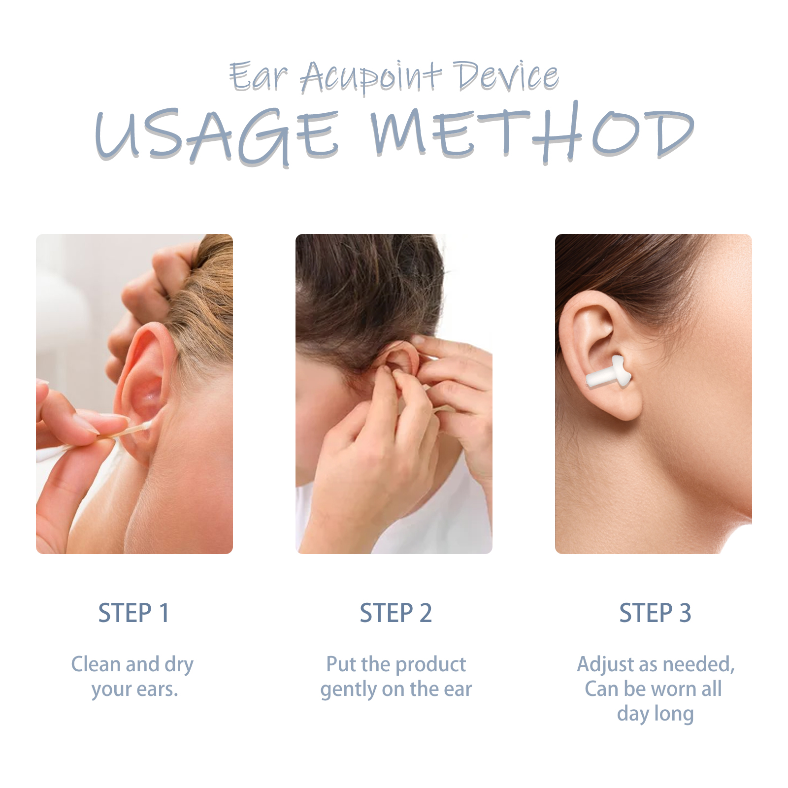 EOHOE acupoint massage plugs relieve ear discomfort, tinnitus, back of ear, ear health, ear acupoint care massage plugs-CLEJOY