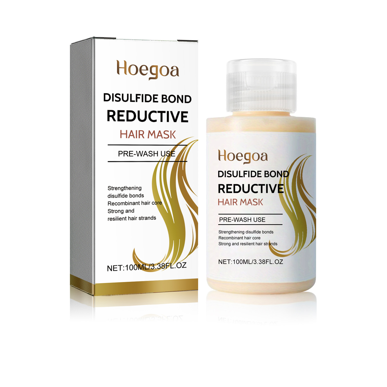 Hoegoa Repair Damaged Hair Mask Repairs Dry, Frizzy Hair Damaged Hair Strong and Soft Hair Mask