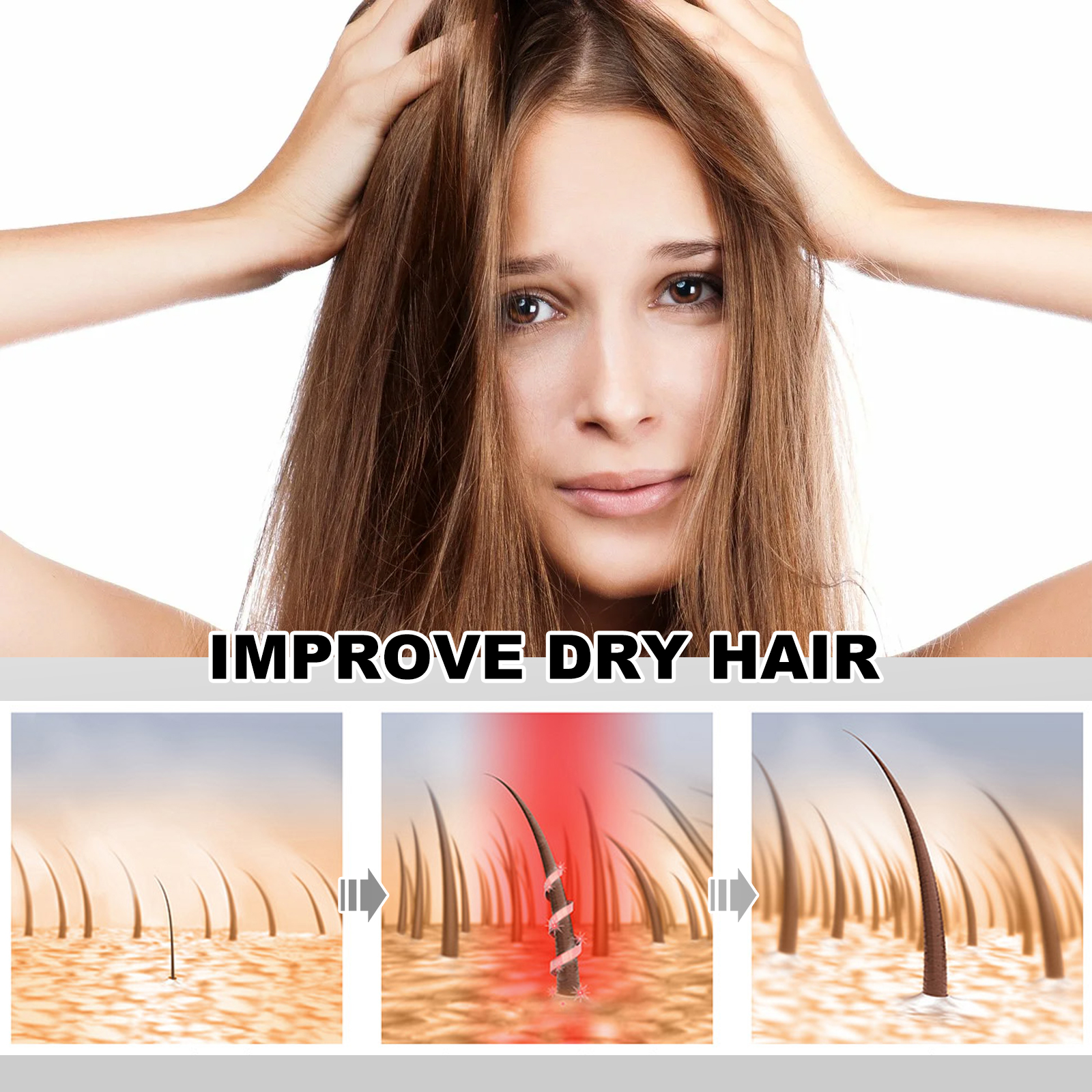 Hoegoa Hair Oil Treatment Black Capsules Repairs dry, frizzy hair, strengthens and softens hair