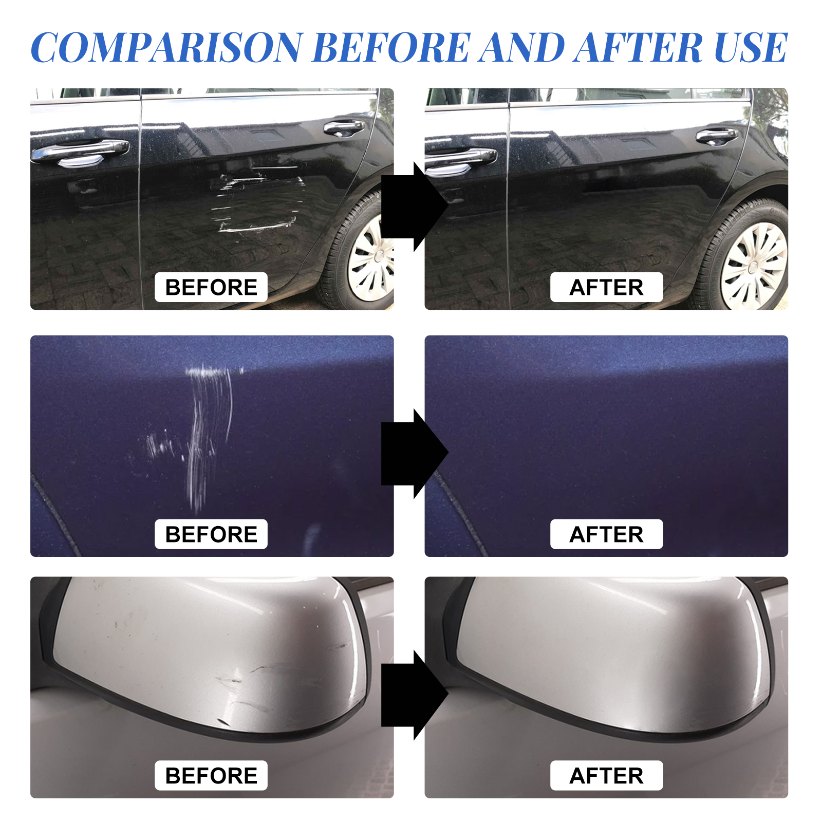 Homonth car scratch wax car paint scratch repair cleaning polishing renovation maintenance kit