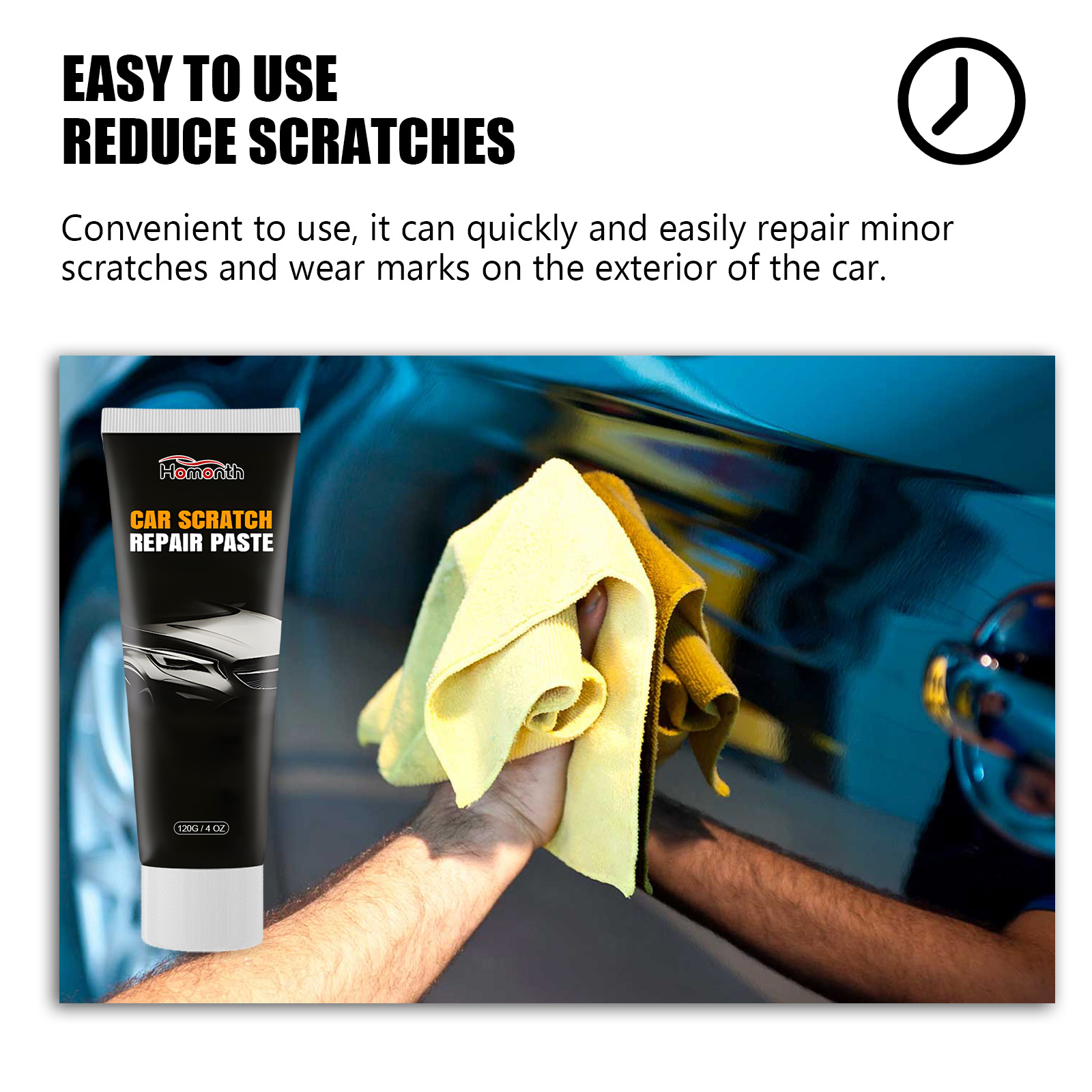 Homonth car scratch repair cream car paint scratch deep repair paint polishing renovation cream