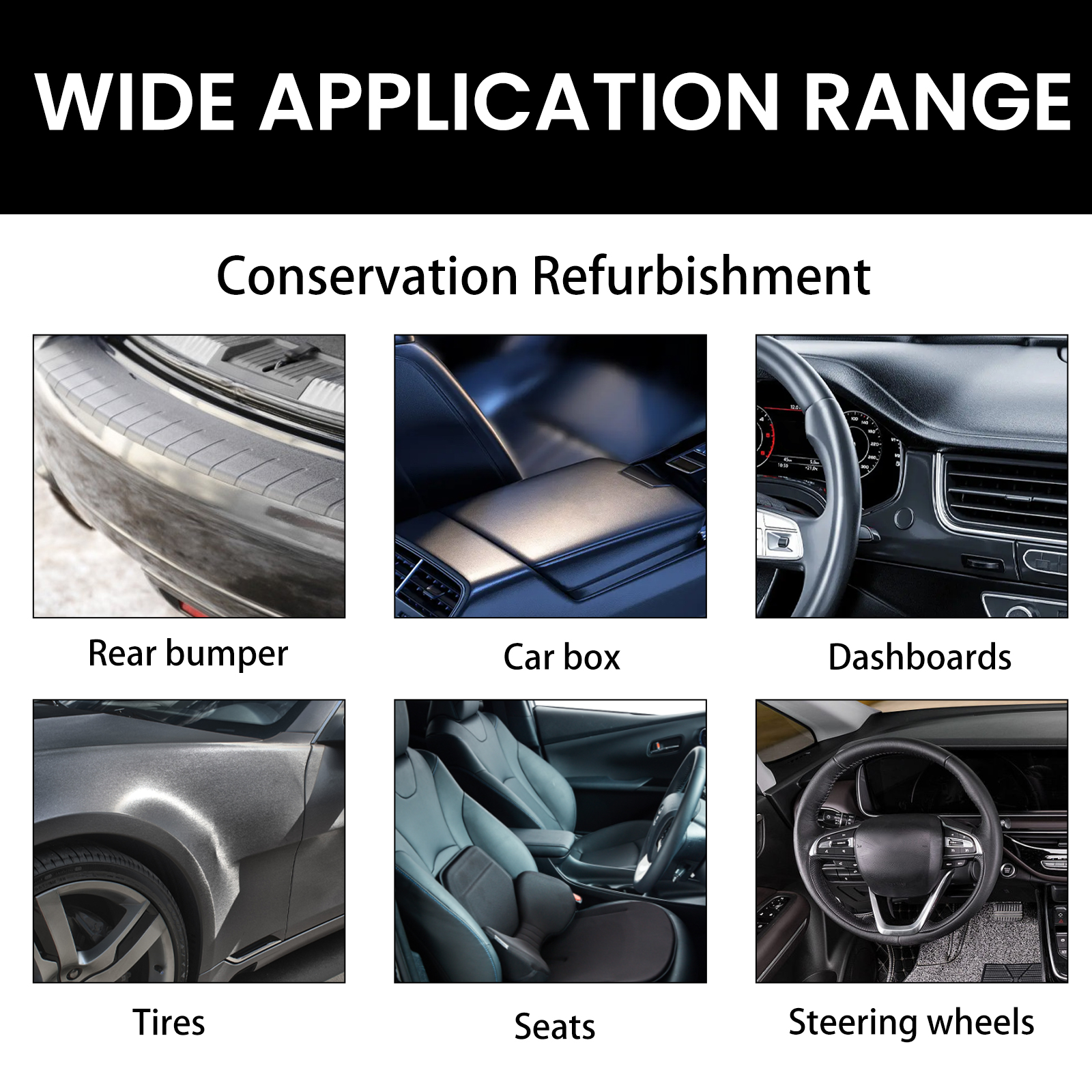 Homonth plastic refurbishment agent cleaning interior seat dashboard decontamination polishing maintenance refurbishment cleaning agent-CLEJOY