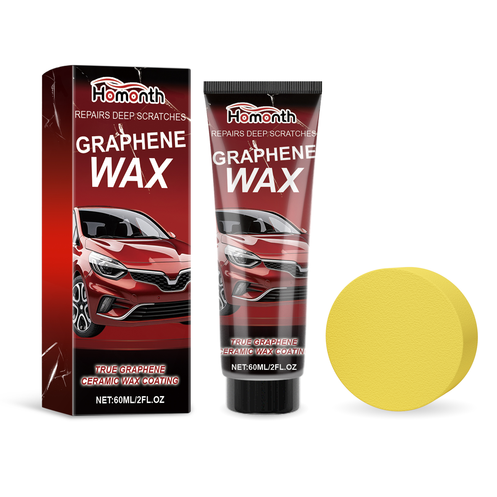 Homonth car scratch repair wax car paint repair deep scratch scratch graphene wax renovation car wax