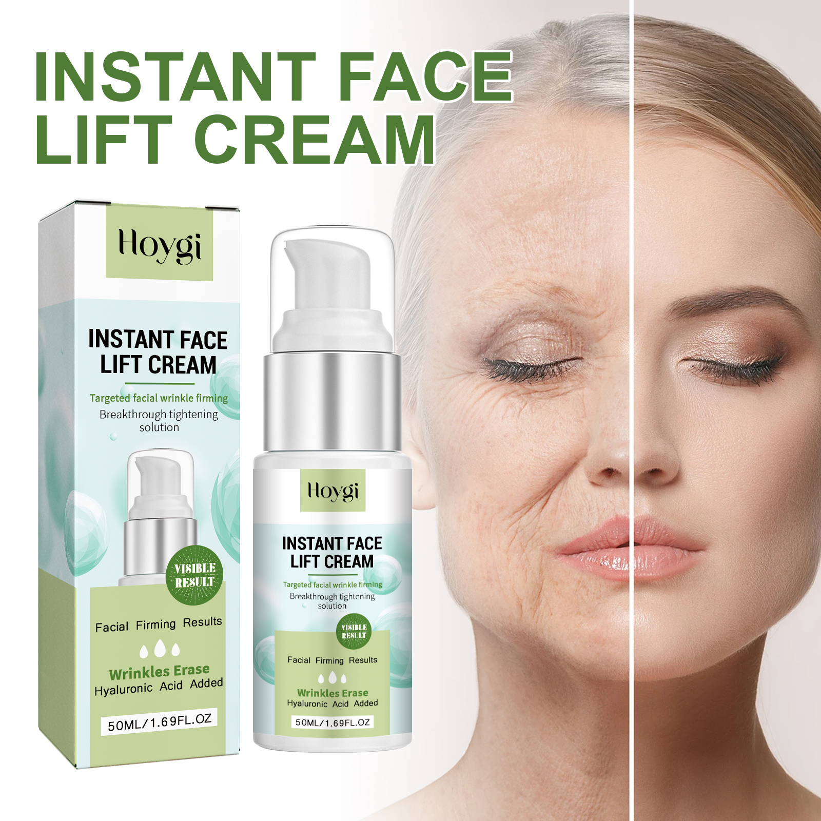 Hoygi Hyaluronic Acid Face Cream Deeply Hydrates and Firms the Skin