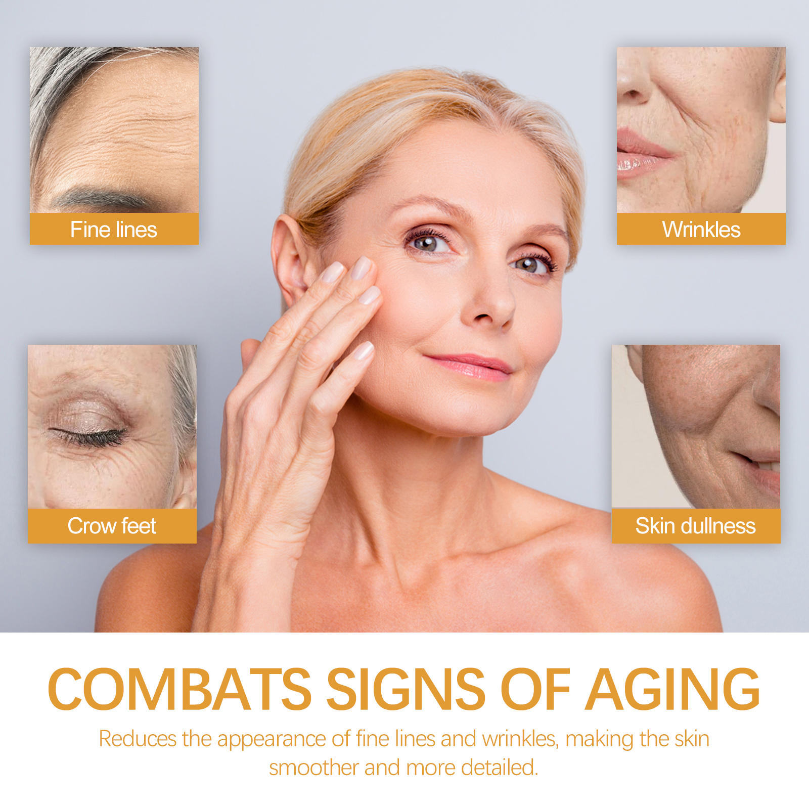 Hoygi Turmeric Collagen Cream Lightens Fine Lines, Brightens Skin, Firms and Whitens Facial Skin, Anti-Wrinkle Cream-CLEJOY