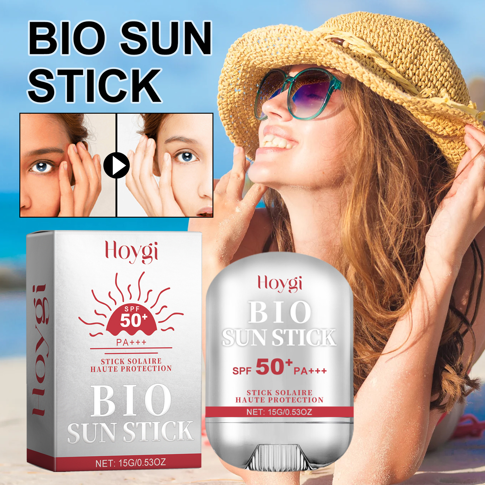 Hoygi Protective Stick Protects against spots, wrinkles, outdoor UV rays, firming, brightening, moisturizing, light and gentle-CLEJOY